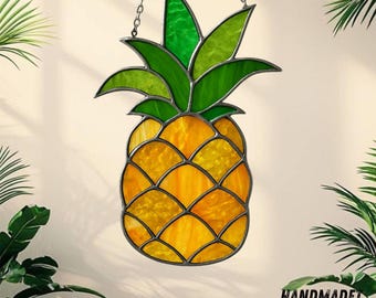 パイナップルのステンドグラス - Etsy 日本