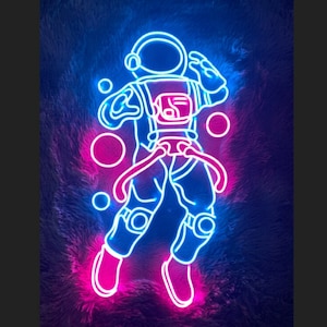 Astronaut Neon Sign, Christmas Led Sign, Wall Decor, Astronaut Led Light, Custom Neon Sign, Best Gifts, Astronaut neon Sign, Christmas Gifts