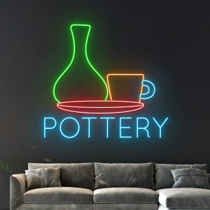 Pottery Led Sign, Pottery Neon Light, Pottery Neon Sign, Studio Led ...