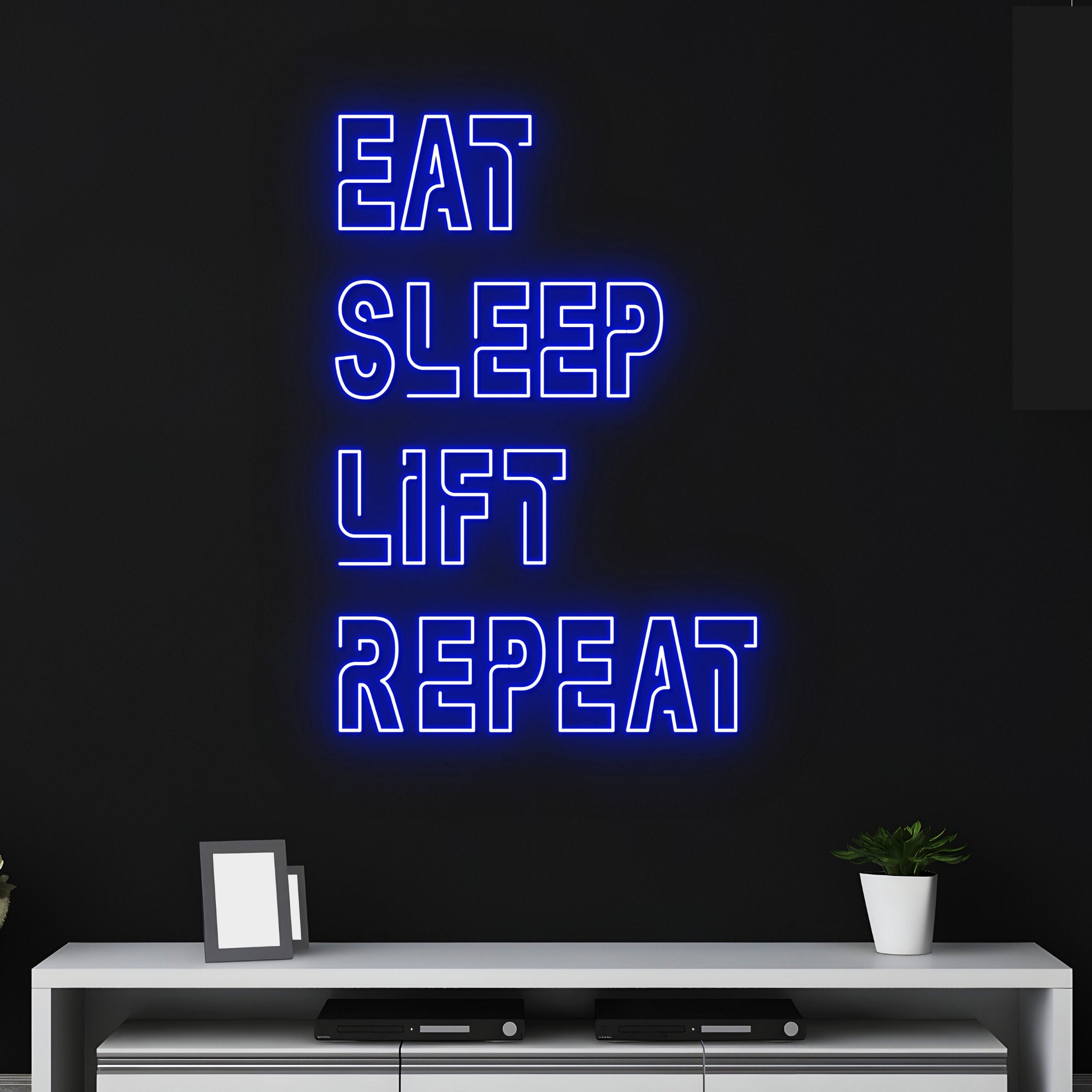  Game Neon Sign, EAT SLEEP GAME Wall Decor Glow at