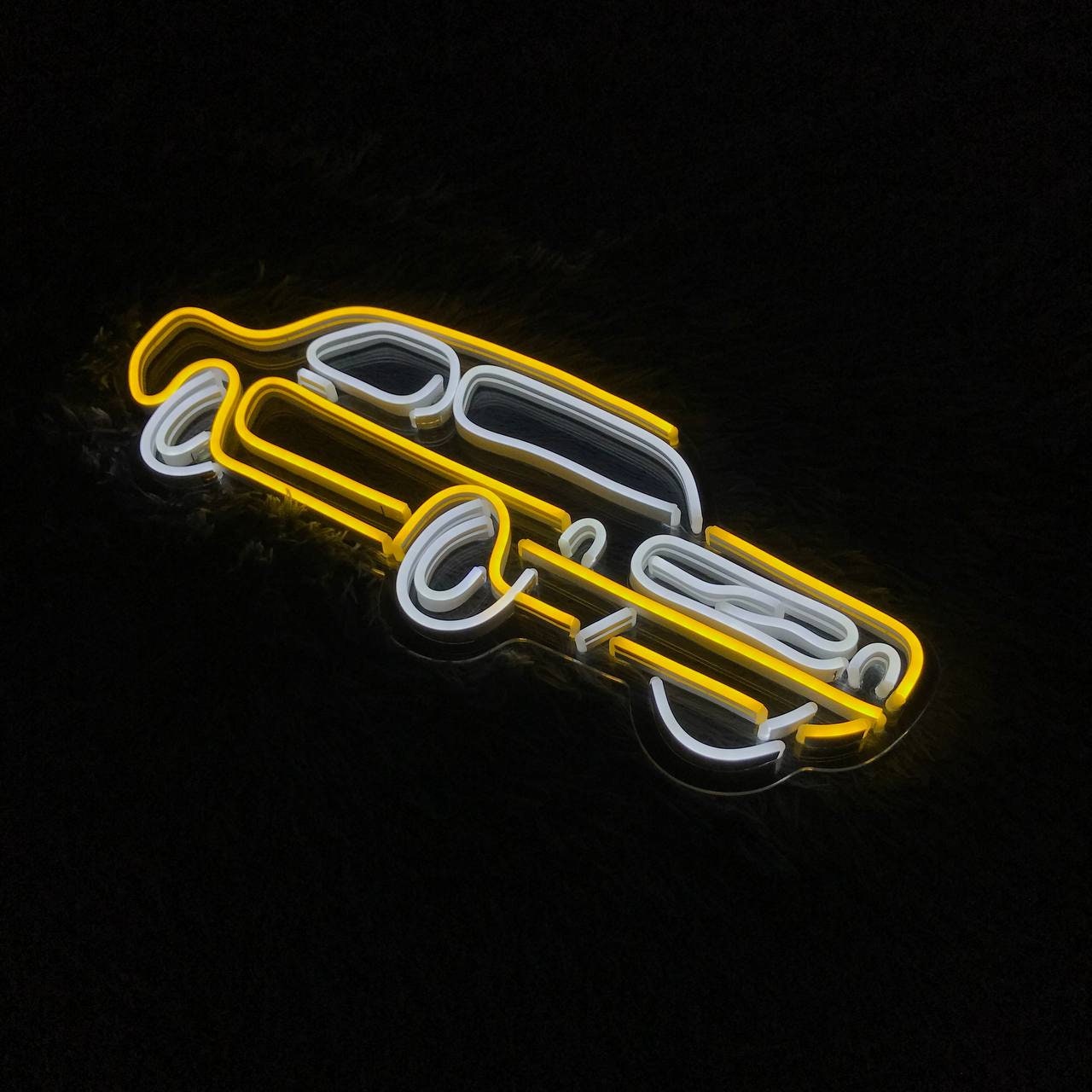 Mustang Classic Car Neon Sign Retro Car Led Sign Car Led Etsy