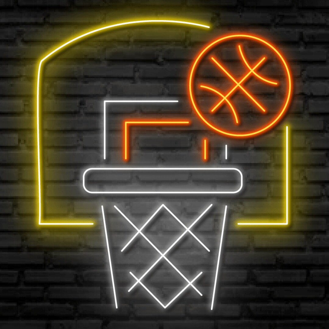 Basketball Hoop Led Sign, Basketball Neon Sign, Wall Decor, Neon Sign