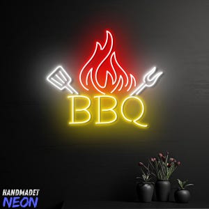 BBQ-neonbord voor muurdecoratie, barbecueneonlicht, grillneonlicht, barbecue ledlicht, aangepast neonbord, restaurantmuurdecor