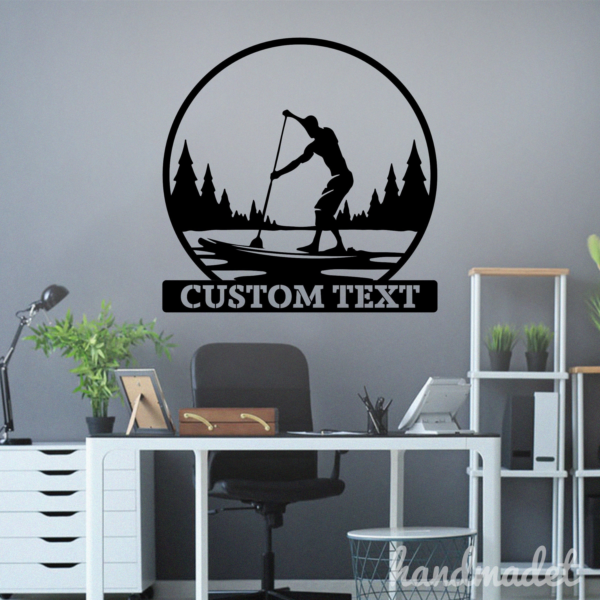 Sup Sign Custom Sup Metal Wall Art LED Light, Stand up Paddle Board Metal Sign ...