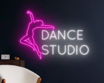 Insegna al neon per studio di danza, Insegna a LED per ballerino