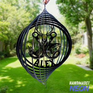 Custom Hunting Wind Spinner 3D Kinetic Garden Decor Yard Art Sculpture Outdoor Metal Wind Spinner Patio Porch Gift for Garden Lover