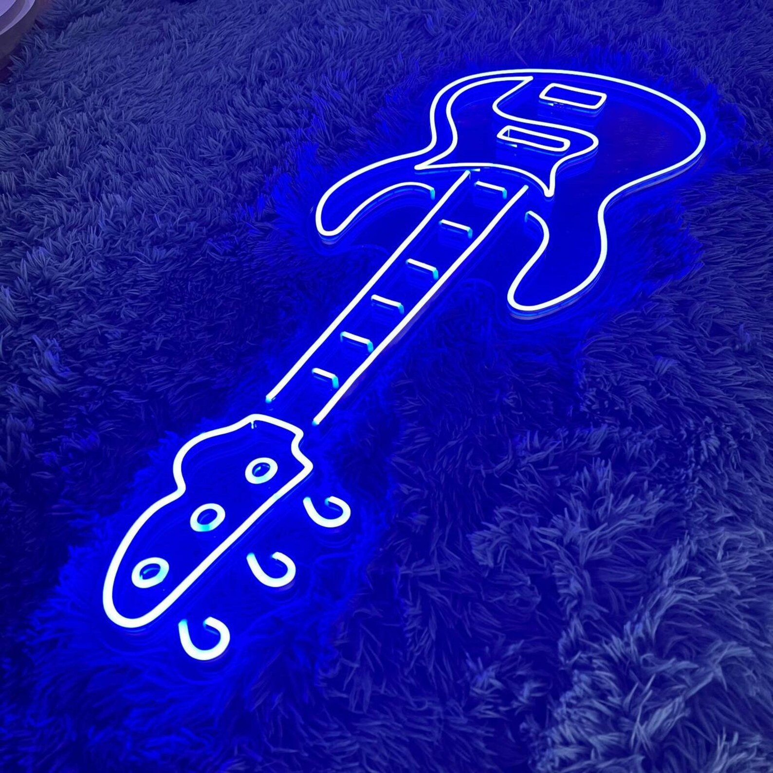 Guitar Neon Sign Guitar Wall Decor for Music Studio Bar or - Etsy