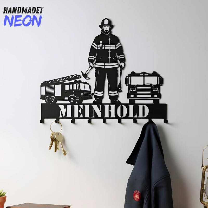 Firefighter Key Holder - Etsy