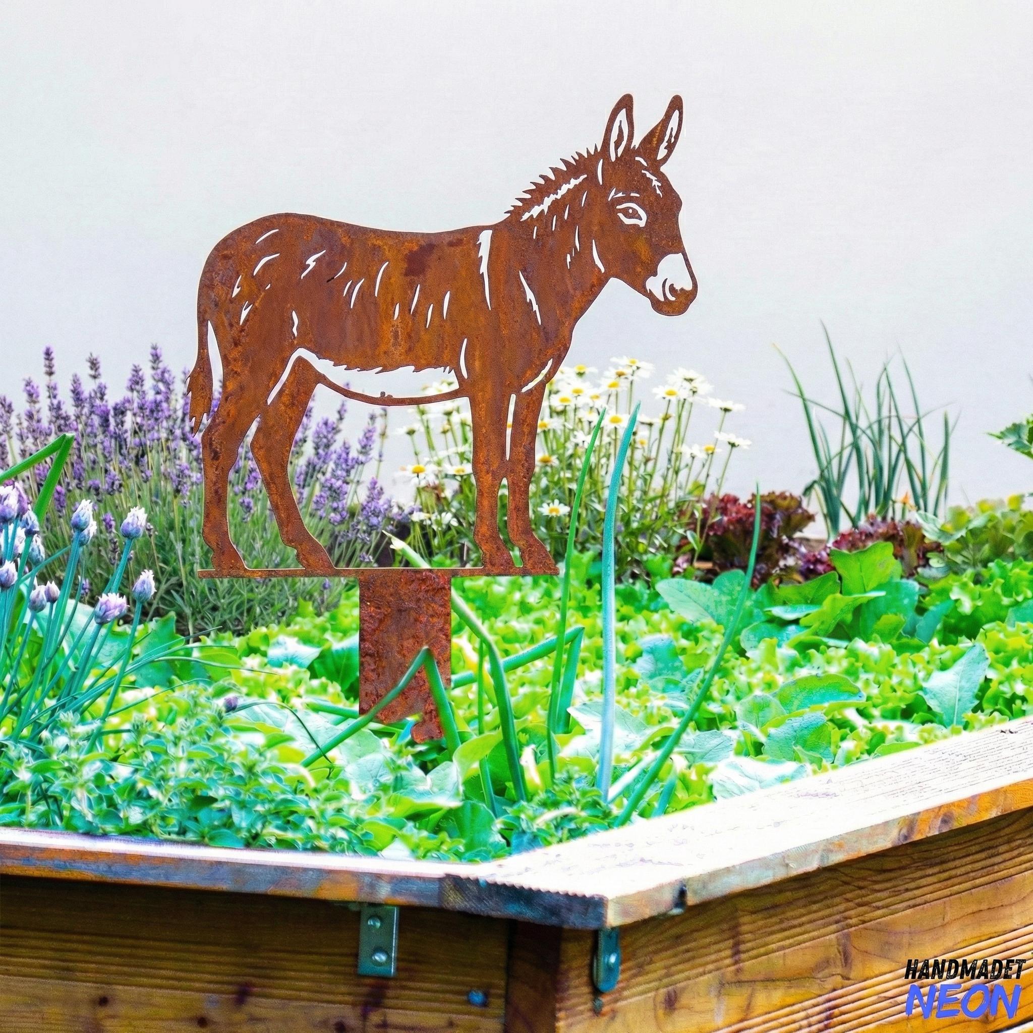 Metal Donkey Yard Art