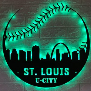 St. Louis Blues 2D LED 17 Neon Sign Lamp Light Hanging Nightlight Decor  Beer EY