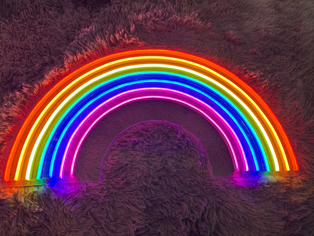 Beautiful Rainbow Led Sign, Beautiful Rainbow Neon Sign, Wall Decor ...