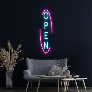 Señal Led abierta, señal Led abierta, decoración de pared, señal de neón de barra, señal de neón personalizada, señal Led de tienda, luces de neón abiertas, luces Led de barra, mejores regalos