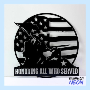 Personalisiertes veteranes Metallschild, US-Soldat, US-Soldat, US-Soldat, US-Soldat, Wanddekoration, USA-Flaggen-Hauswanddekor