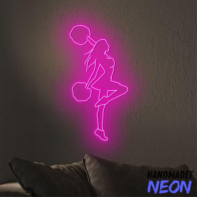 Nfinity Cheer Sign Cheerleader Neon Sign, Cheerleader Led Sign, Cheerleader Neon Light ...