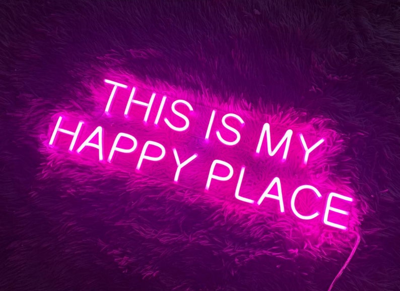 This is My Happy Place Led Sign This is My Happy Place Neon Etsy