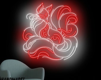 Fox Neon Sign, Fox Led Sign, Fox Animal Neon Light, Fox Led Light, Fox Animal Room Wall Art Light, Fox Animal Home Wall Decor