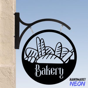 Personalized Bakery Hanging Sign, Bread Store Outdoor Hanging Sign ...