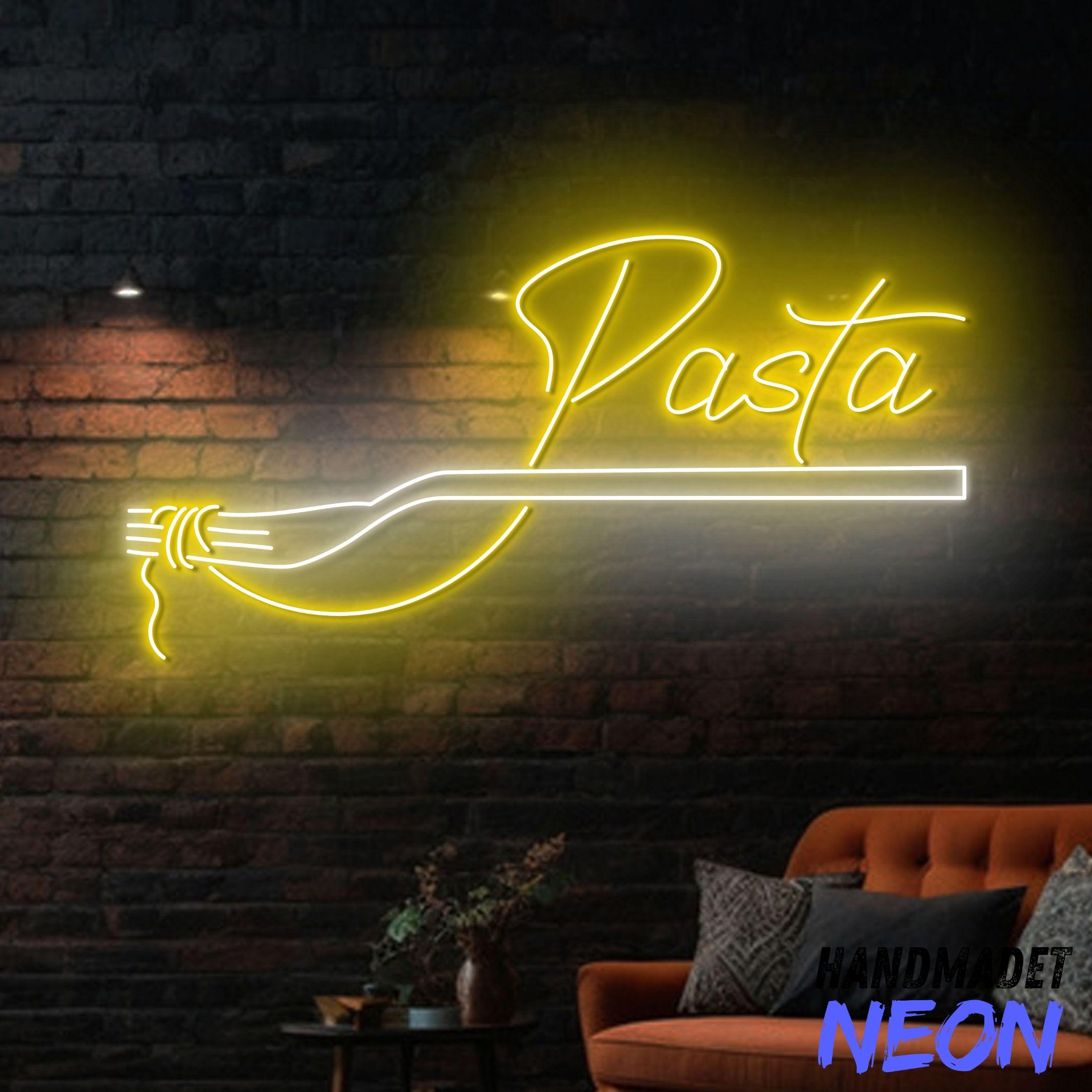 Pasta Neon Sign, Italian Cuisine Led Sign, Spaghetti Led Light