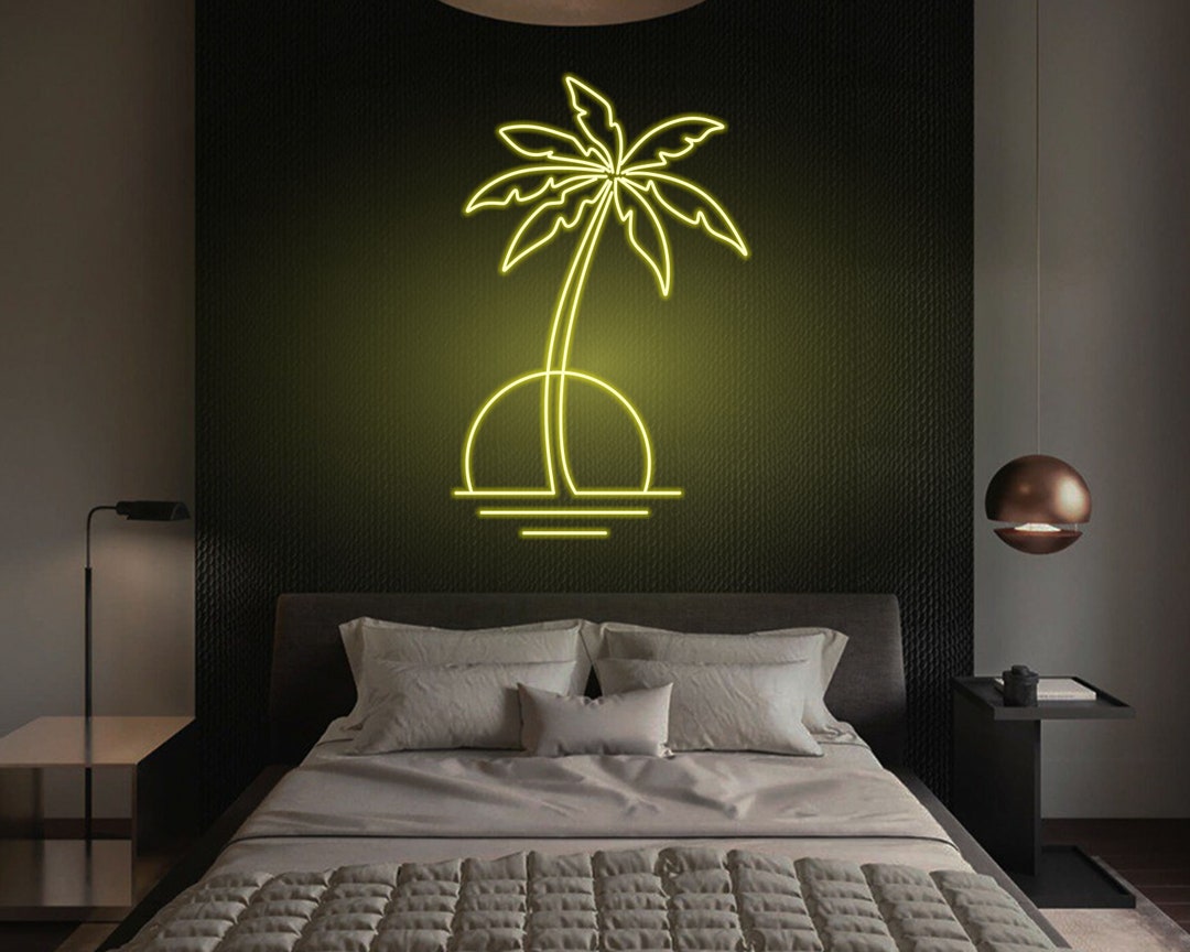 Palm Tree Neon Sign,palm Tree Neon Light,palm Tree Led Sign,neon Sign