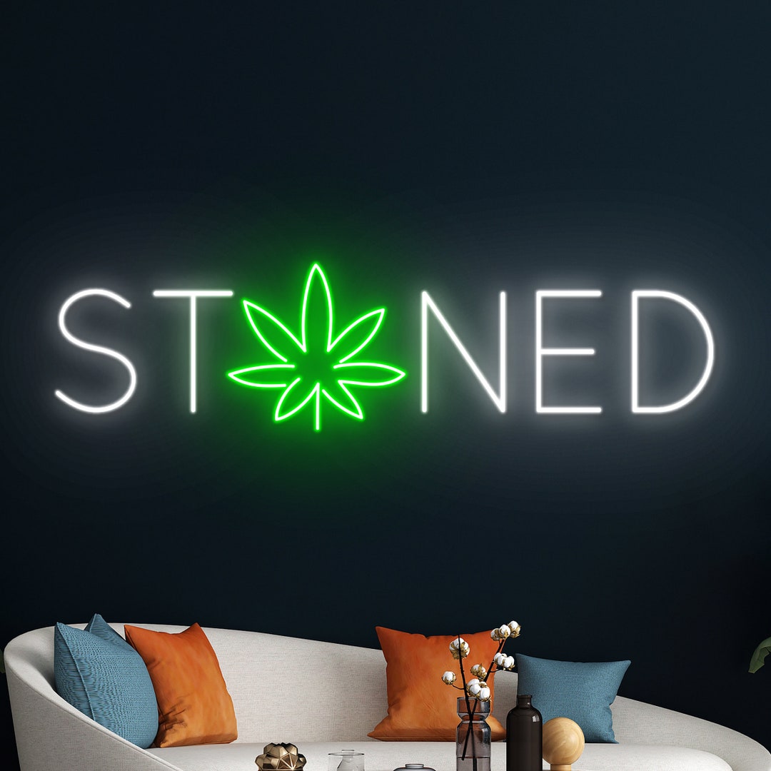 Custom Weed Leaf Open Neon Sign, Open Weed Leaf Led Sign, Smoking Led ...