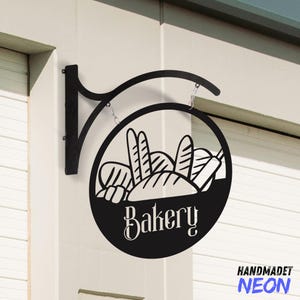 Personalized Bakery Hanging Sign, Bread Store Outdoor Hanging Sign ...