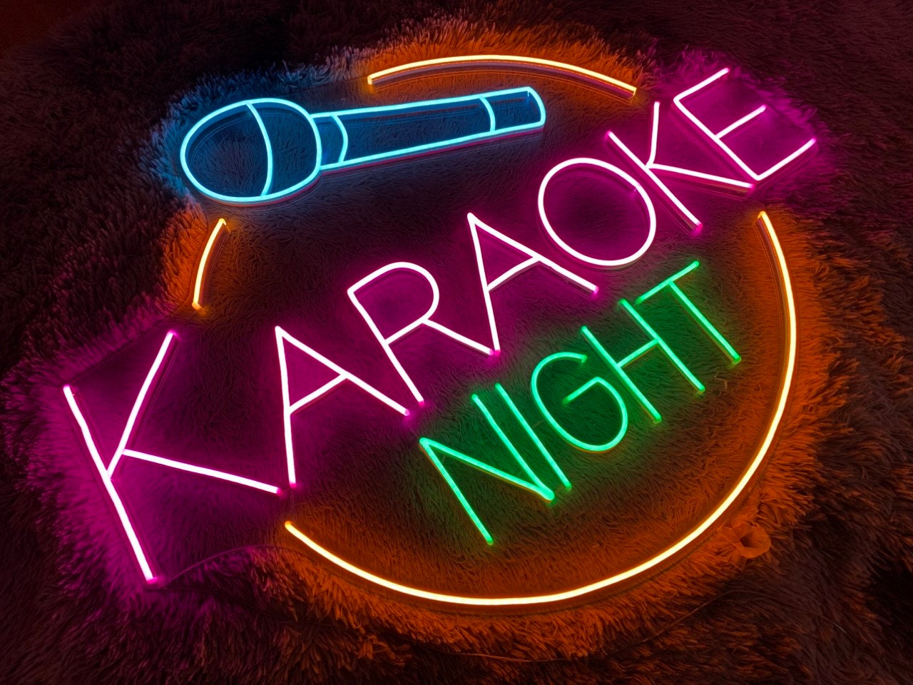 KARAOKE BAR ネオンサイン Amazon.com: Vinray Karaoke Neon Sign for Music Bar,Pub,Club