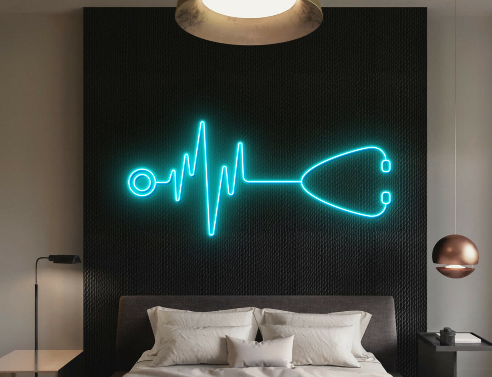 Stethoscope Neon Sign Stethoscope Led Sign Wall Decor Etsy
