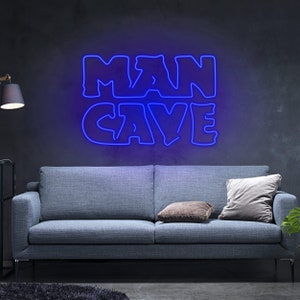 Custom Man Cave Neon Sign, Garage Decor, Personalised Gifts, Man Cave Sign, Gifts for Men, Custom Home Bar Neon Light, Neon Man Cave Decor