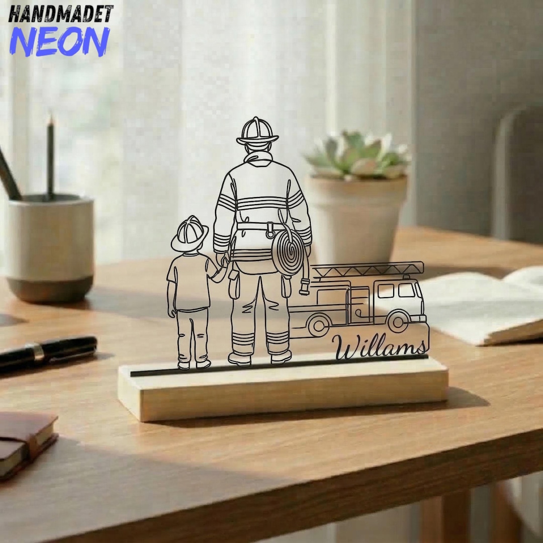 Firefighter Pool Table Custom Name Firefighter Metal Table Decor, Dad Gift, Firefighter ...