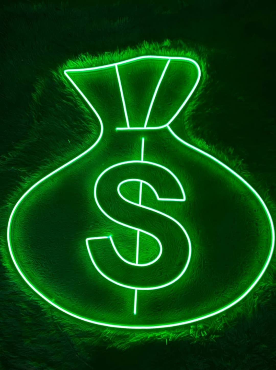 Money Bag Neon Sign Money Bag Led Sign Wall Decor Money Bag Etsy