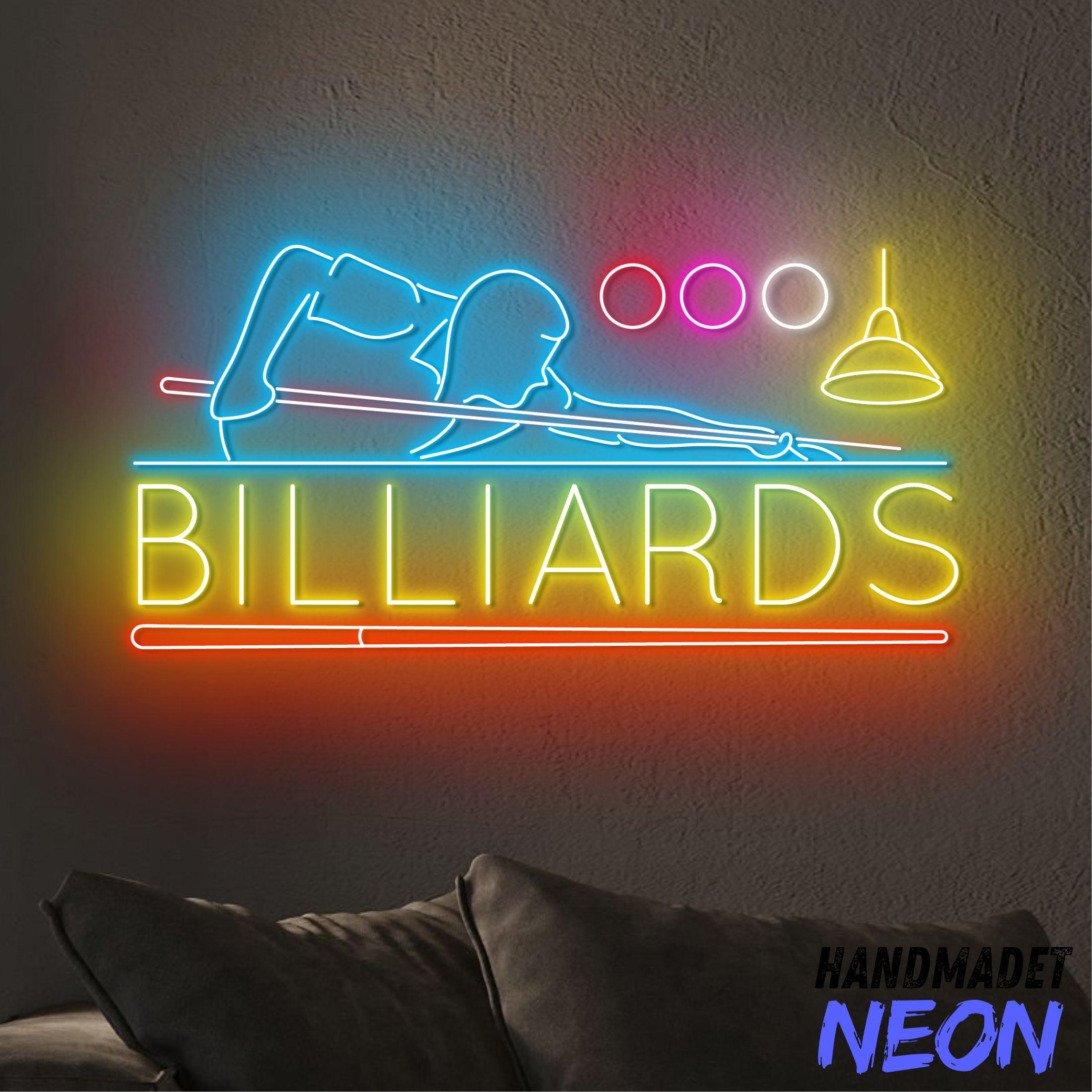 Billiard Neon Sign, Billiard Led Sign, Billiard Sport Neon Light ...