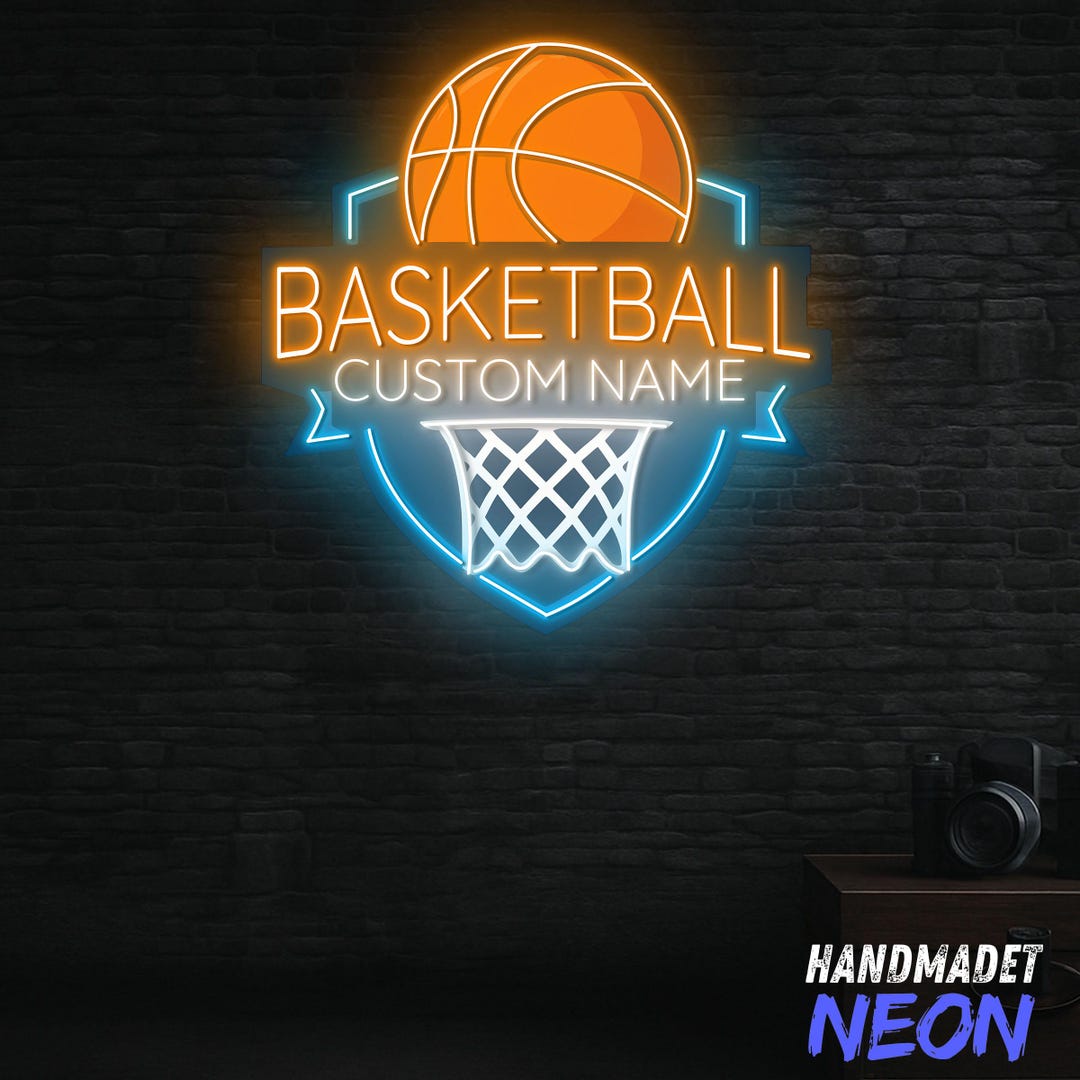 Led Basketball. Sign Basketball Neon Sign, Basketball LED Decor, Wall Light for Game Rooms ...