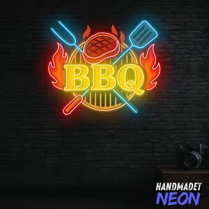 BBQ-neonbord, handgemaakte led-wandlamp voor grillen, barbecuerestaurants, buitenkeukendecor, led-barbecuedecor