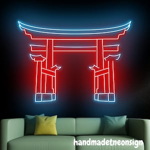Torii Gate Neon Sign, Torii Gate Led Sign, Torii Gate Japan Neon Light, Japanese Torii Gate Led Light, Torii Gate Wall Art, Home Wall Decor