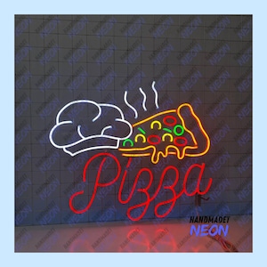 Pizza Led Sign, Pizza Slice Led Sign, Wall Decor, Shop Neon Sign, Custom Neon Sign, Restaurant Led Sign, Pizza Neon Sign, Pizza Led, Food