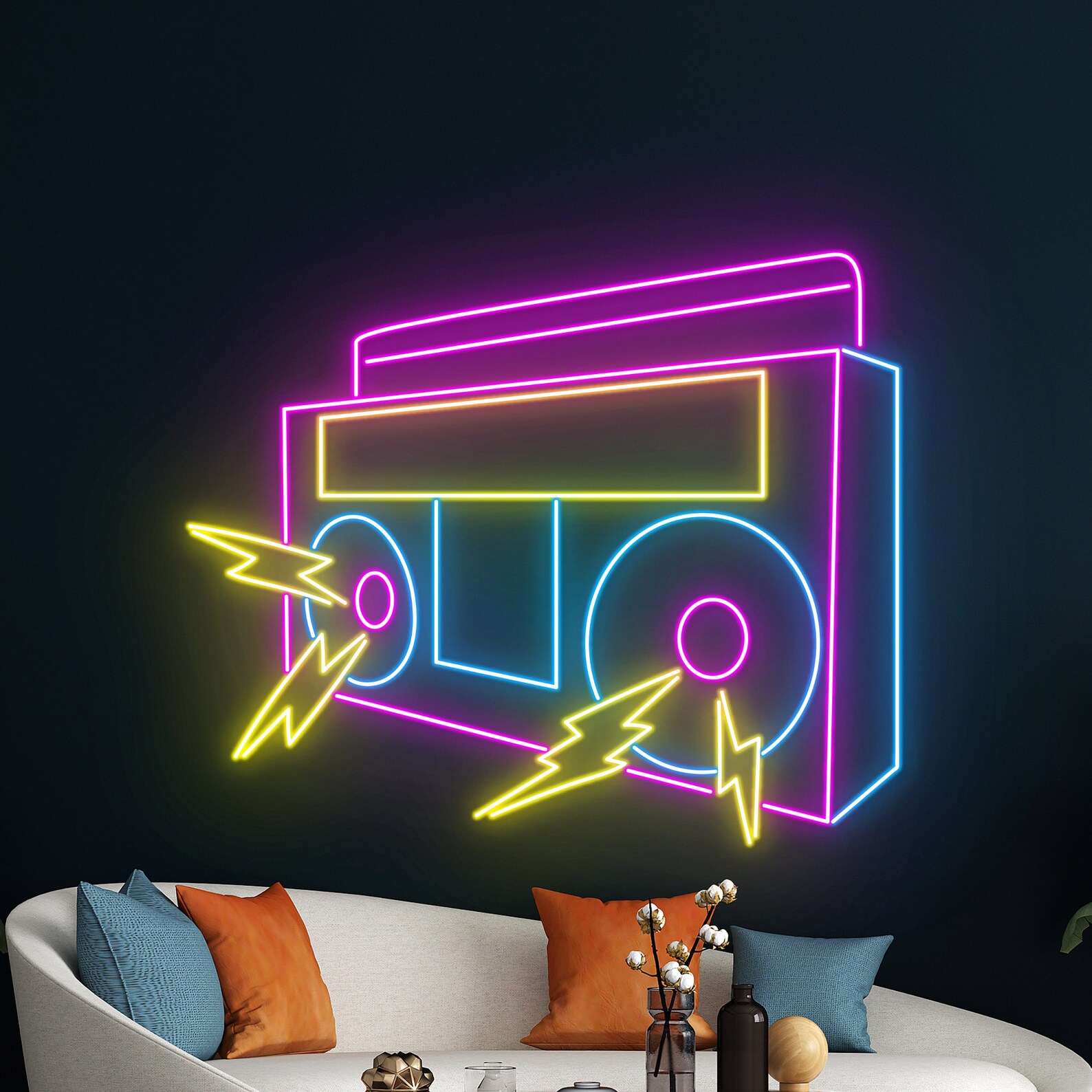 Rap Led Sign Custom Mixtape Led Sign, Cassette Tape Neon Light, Radio Neon Sign ...