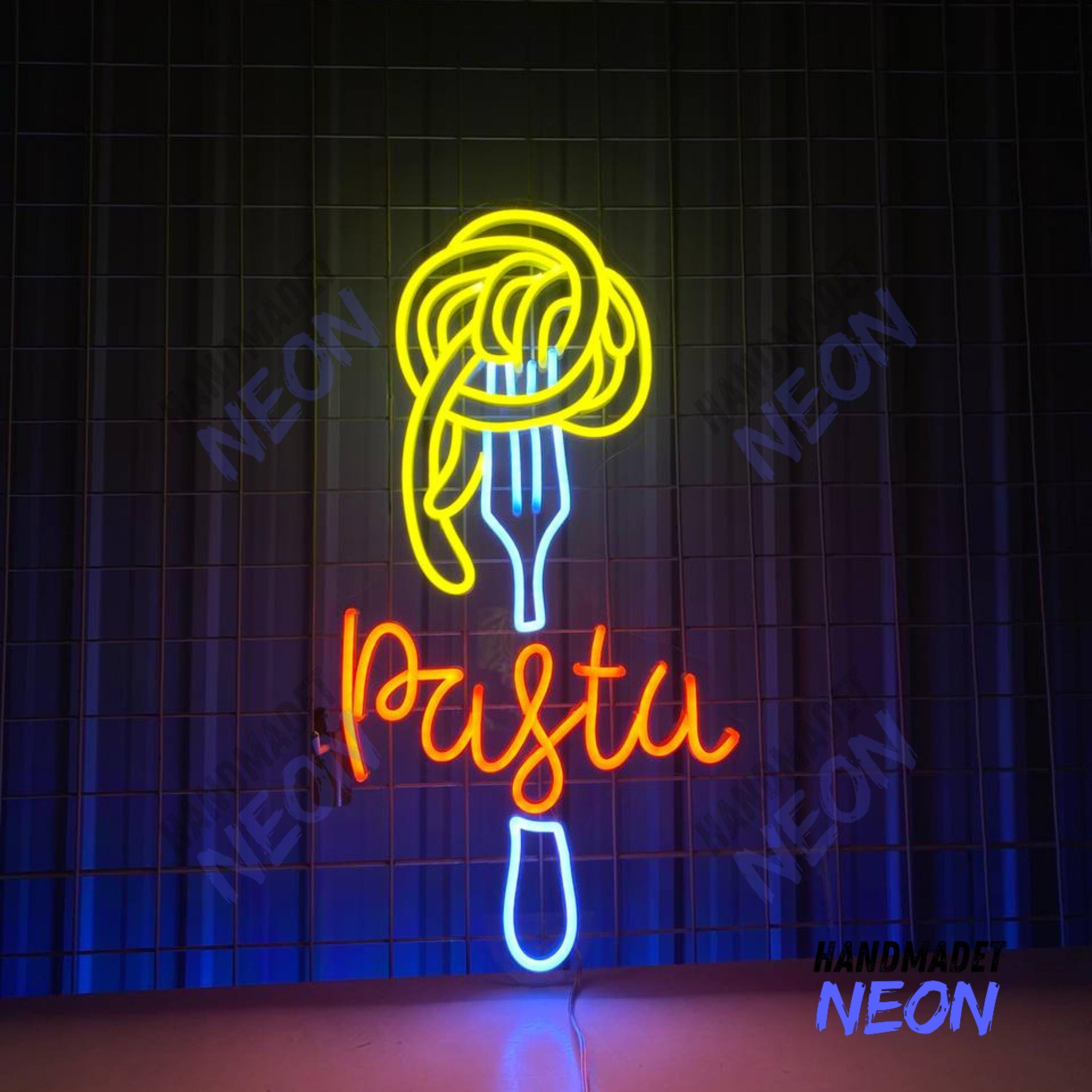 Custom Pasta Neon Sign, Italian Noodles Led Light, Italy Noddle
