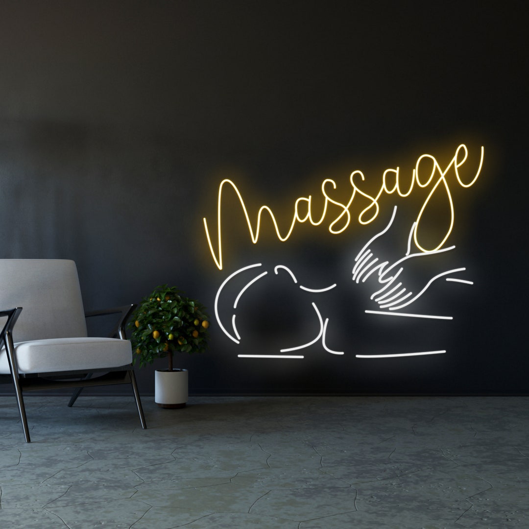 Massage Neon Light, Massage Neon Sign, Massage Led Lights, Wall Decor