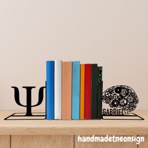 グレーハウンドブックエンド Custom Greyhound Dog Metal Bookends, Dog Name Bookend, Dog