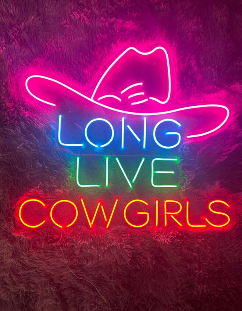 Long Live Cowgirls Neon Sign Long Live Cowgirls Led Sign - Etsy