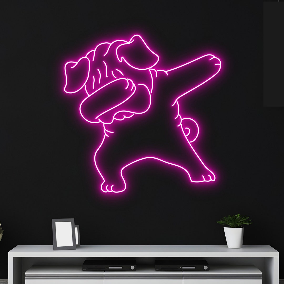 Custom Dapping Bulldog Neon Sign Dap Bull Dog LED Sign Dog Etsy
