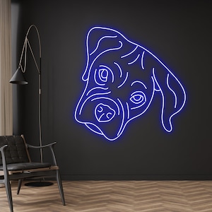 Boxer Puppy Neon Sign, Labrador Retriever Led Neon Sign, Cute Dog Neon Light, Animal Led Lights, Labrador Lover,Pet Neon Light,Bedroom Decor