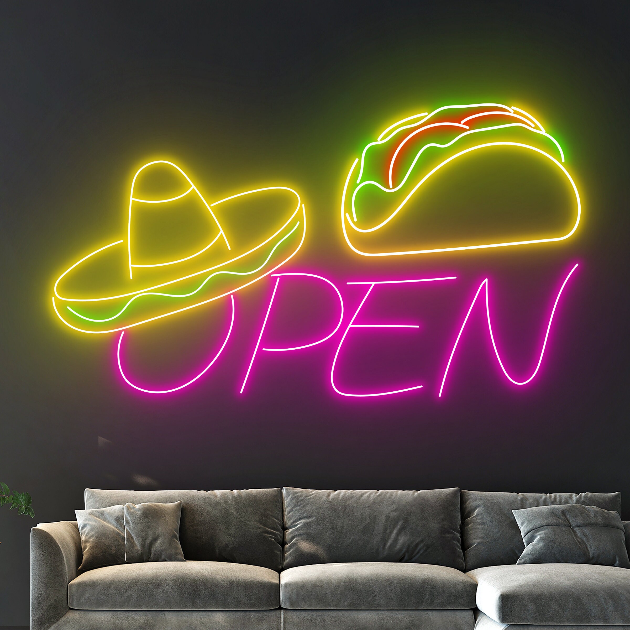 メキシコ ネオン タコス Open サイン 看板 雑貨 ビール BAR メキシコ ネオン タコス Open サイン 看板 雑貨 ビール BAR メキシコ