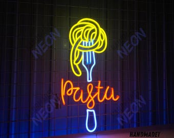 Custom Pasta Neon Sign, Italian Noodles Led Light, Italy Noddle