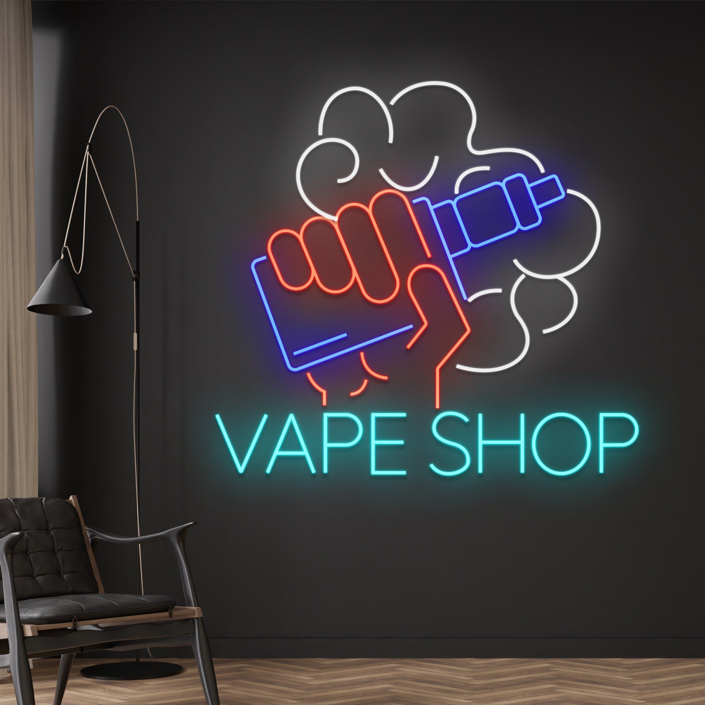 Vape Shop Neon Etsy UK