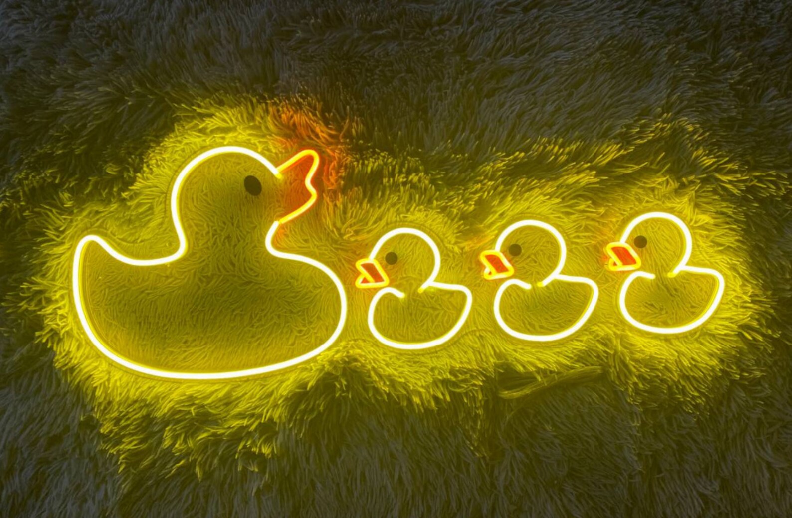 Duck Led Sign Duck Neon Sign Wall Decor Flock of Ducks Led Etsy