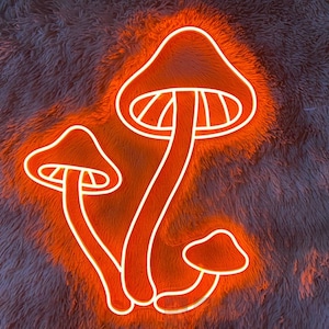 Mushroom Led Sign, Mushroom Led Sign, Wall Decor, Bar Neon Sig, Custom Neon Sign, Restaurant Led Sign, Best Gifts, Mushroom Led Signs