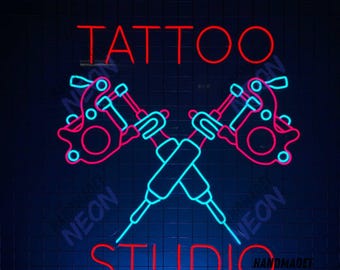 Tattoo Studio Neon Sign, Tattoo Open Led Sign, Tattoo Neon Light, Tattoo Artist Led Light, Ink Studio Wall Art, Tattoo Welcome Wall Decor