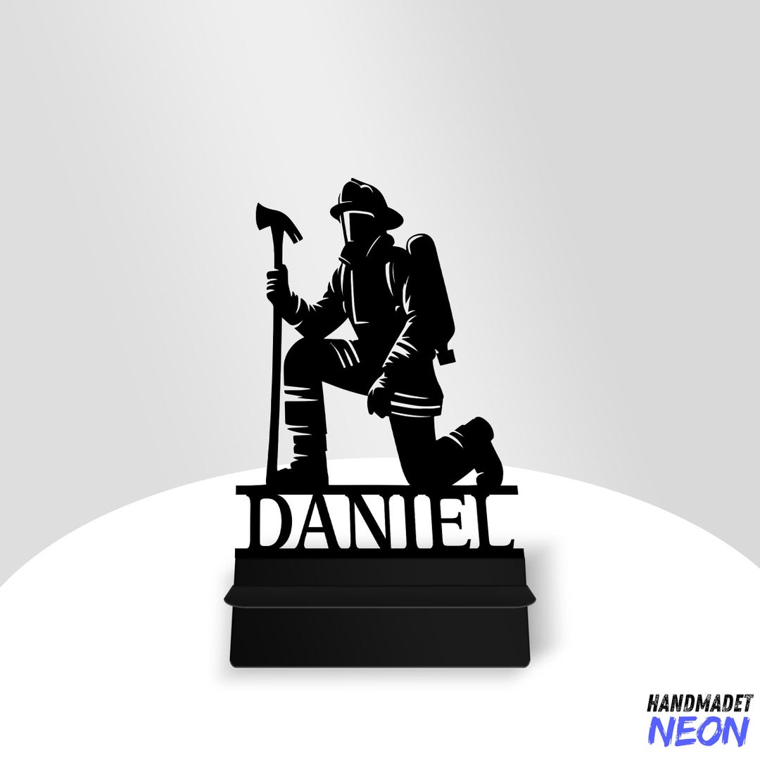 Custom Firefighter Phone Stand, Fireman Phone Holder, Fireman Tablet ...