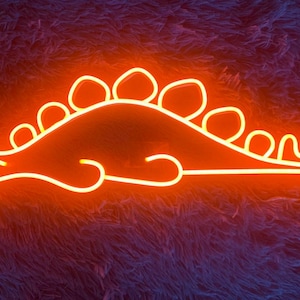 Cute Dinosaur Led Sign, Cute Dinosaur Neon Sign, Wall Decor, Game Room Neon Sign, Custom Neon Sign, Best Gifts, Dinosaur Led Signs